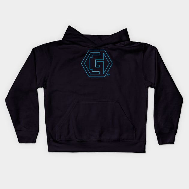 The Geekery View - Icon Outline Kids Hoodie by spiderman1962